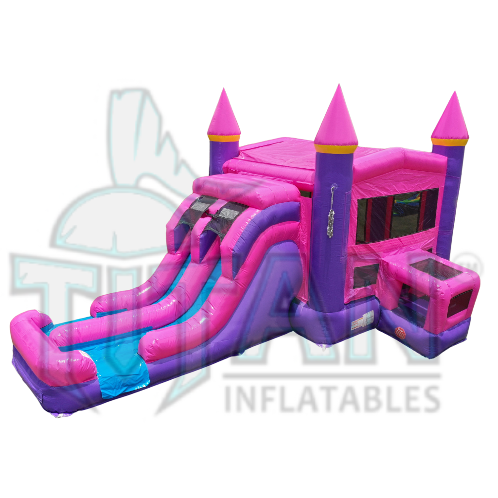 Princess Modular Double Lane Combo | TitanInflatables.com