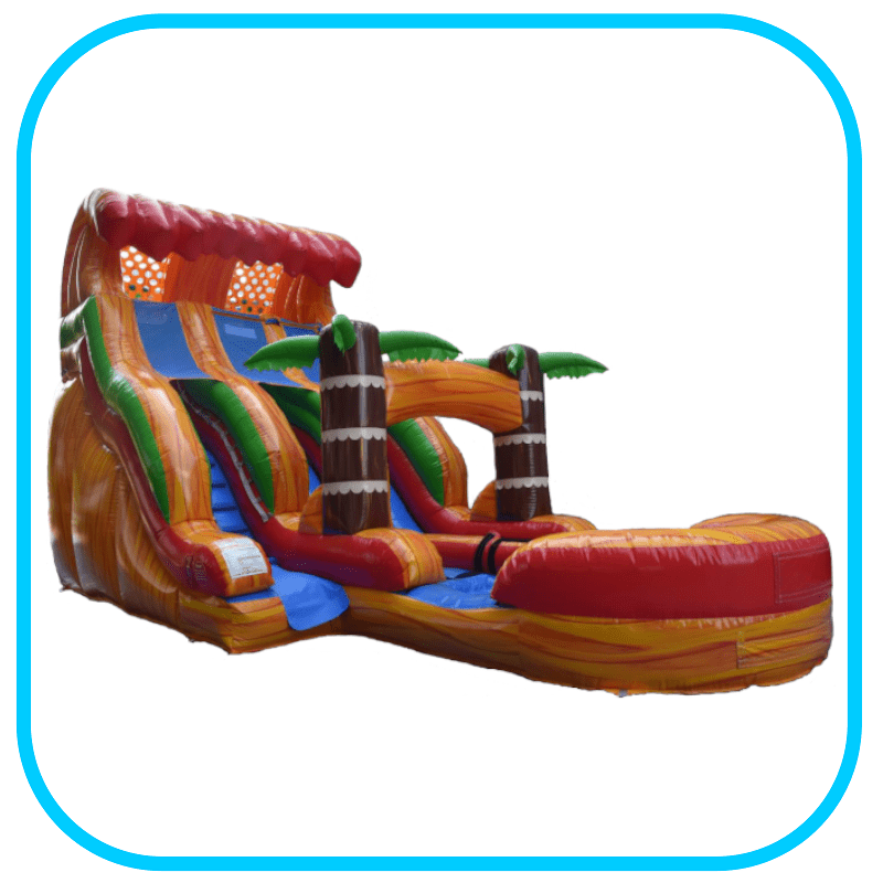 18' Lava Plummet DL Slide - Titan Inflatables
