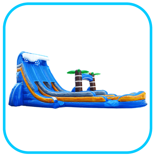 22' Blue Plummet XL DL Slide - Titan Inflatables
